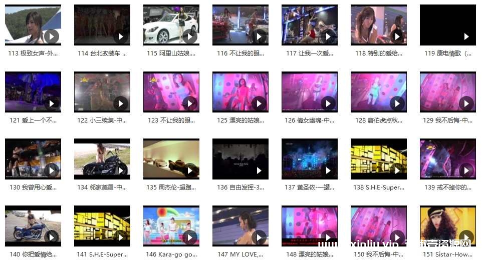 百度网盘下载265首车载中文+英文MV视频音乐歌曲汽车音乐合集
